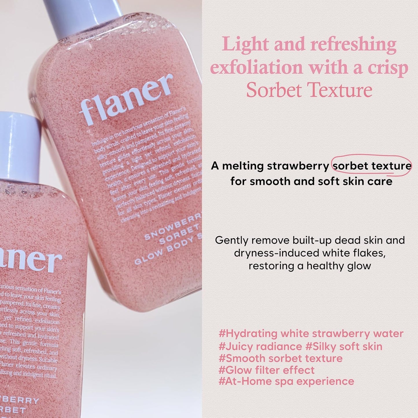 [ Flaner ] Snowberry Sorbet Body Scrub