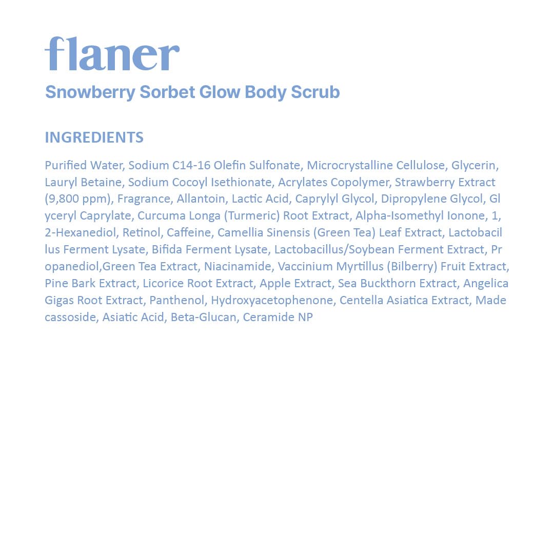 [ Flaner ] Snowberry Sorbet Body Scrub