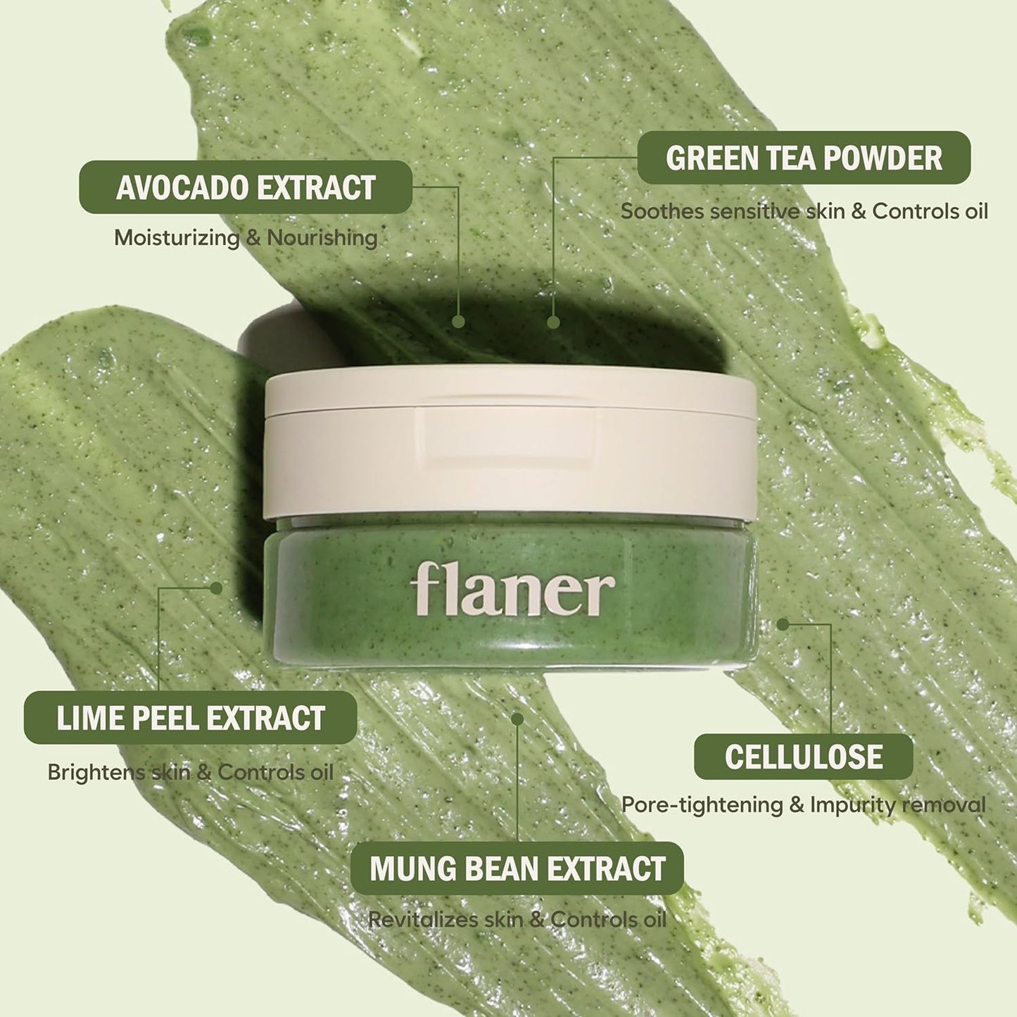 [ Flaner ] Avocado Pack Pore Cleanser 120g